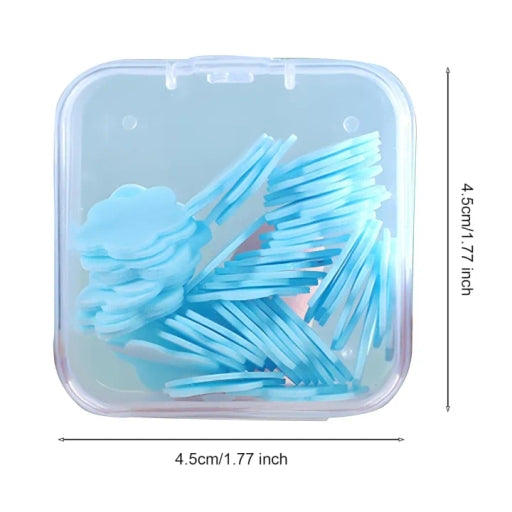 Scented Mini Fresh Soap Paper Suitable for Outdoor 1Pc Blue