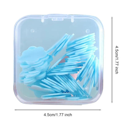 Scented Mini Fresh Soap Paper Suitable for Outdoor 1Pc Blue