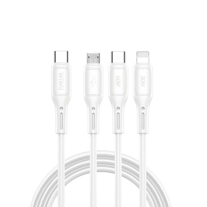 WiWU StarLink Wi-C046E Cable 3-in-1 60W Fast Charging Type-C + Lightning + Micro USB Cable