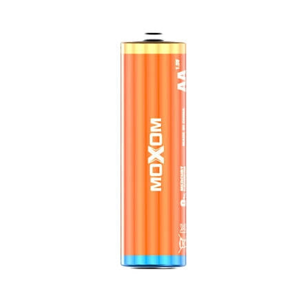 Moxom AA/AAA 1.5V Carbon Zinc Dry Cell Batteries 2 Pcs for Toys & Remote Controls