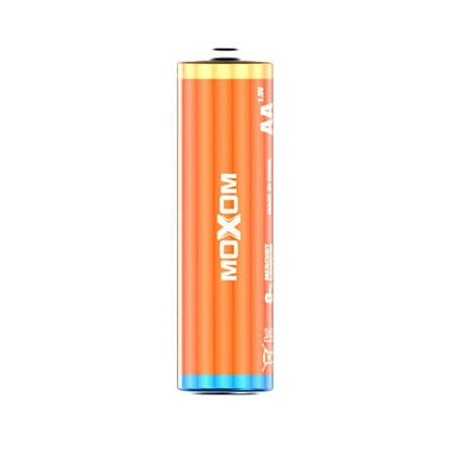 Moxom AA/AAA 1.5V Carbon Zinc Dry Cell Batteries 2 Pcs for Toys & Remote Controls