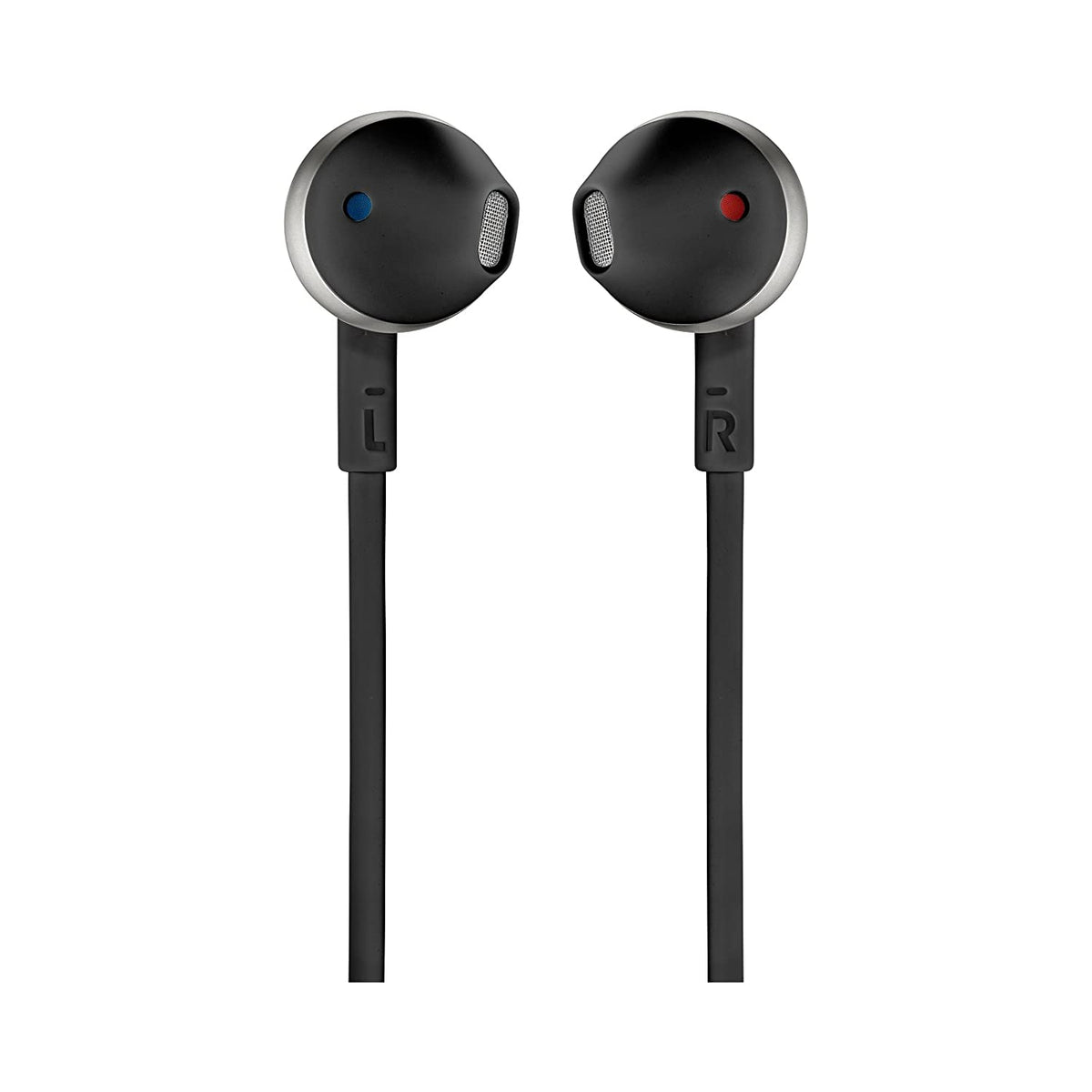 J B L Tune 205 Pure Bass Metal Earbud Headphones with Mic (Black)
