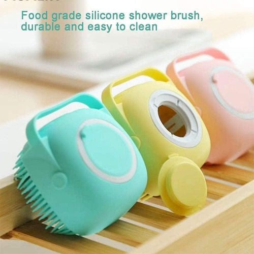 Silicon Bath Body Brush Bathing Pets Soap Liquid Brush