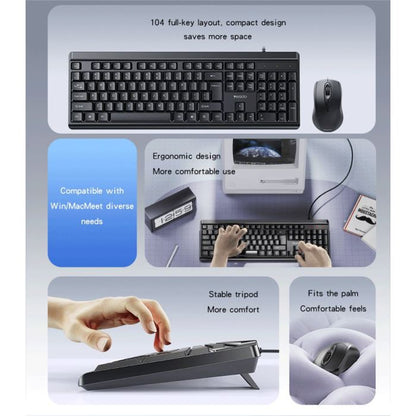 Yesido KB18 Wired Keyboard And Mouse Combo Set