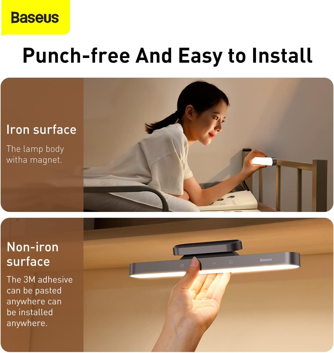 Baseus DGXC-C0G Magnetic Stepless Dimming Charging Desk Lamp