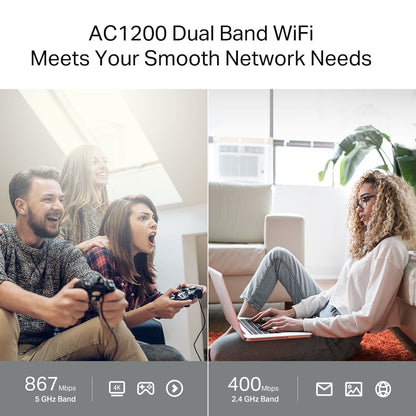 TPLink Archer C64 AC1200 Wireless MU-MIMO WiFi Router