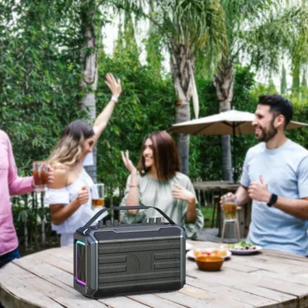 Monster Adventurer 1000 Powerful Bass Bluetooth Speaker with 2 Wireless Mic