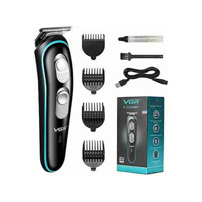 VGR V-055 Professional Rechargeable Cordless Electric Hair Clippers Trimmer Haircutting Kit with 4 Guide Combs for Men (3, 6, 9, 12 mm)