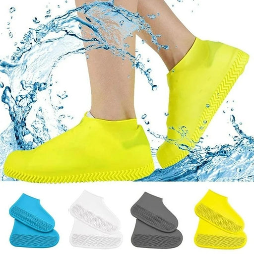 Silicone Waterproof Shoe Covers Reusable Rain Boots Shoes Protector Anti-Slip Rubber Shoe Covers