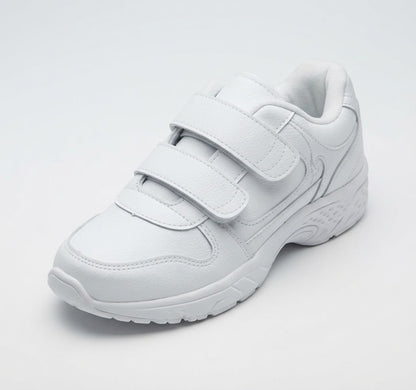 Prosport Double Velcro School Shoes - White