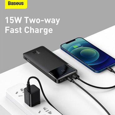 100% Genuine BASEUS Bipow 10000mAh Power Bank Quick Charge Type C