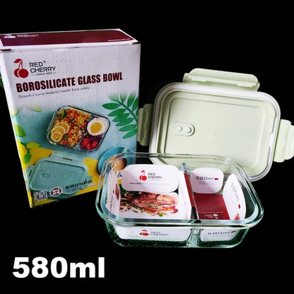Borosilicate Glass Food Storage Bowl Airtight & Leak-Proof SNAP Locking LIDS & Built-in AIR Vent