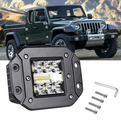 Flush Mount Work Light Led Spot Flood Light Bar Aluminum Bright Beam Fog Lamp for Jeep 4X4 off Road