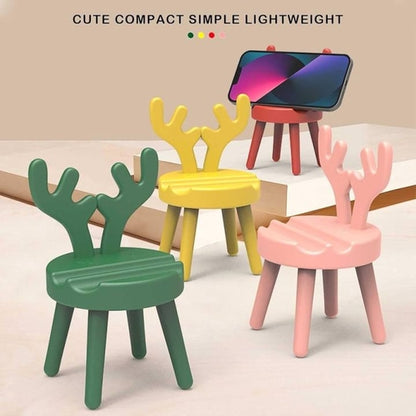 Mini Chair Cell Phone Stand for Desk, Cute Miniature Chair Smartphone Stand/holder