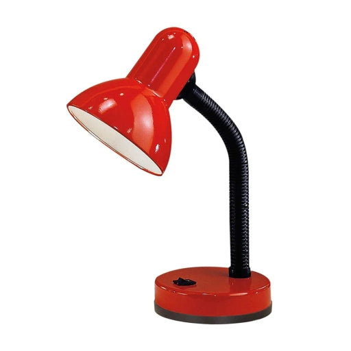 Metal Desk Lamp 360° Flexible Neck Reading Lamp for Bedroom & Bedside