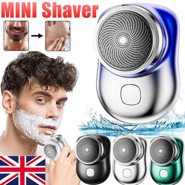 Mini Electric Shaver for Men Portable Rechargeable Beard Trimmer Travel Razor