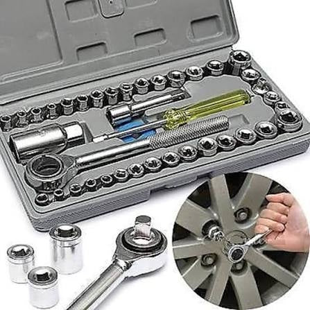 40 Pcs Combination Socket Wrench Set