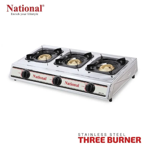 Stainless Steel 3 Burner Gas Cooker