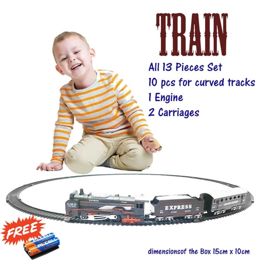 Battery Operated Railway Classical Freight Train Train Toys Kids Toy