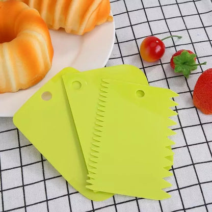 3 Pieces Scrappers Cake Accessories icing tools cake decoration Scrapper