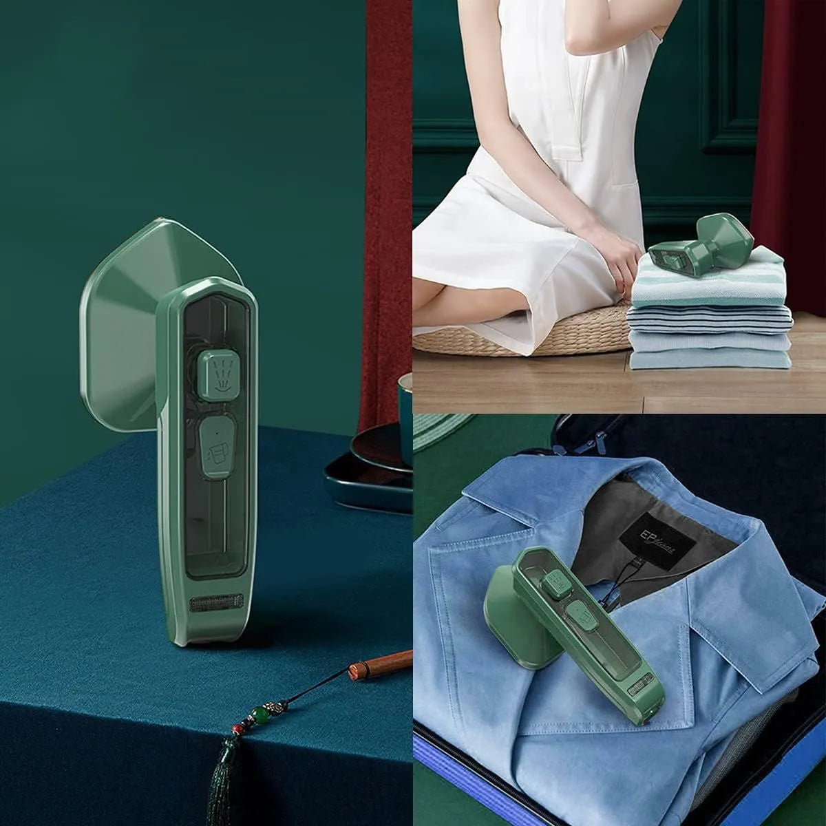 30W Handheld Micro Steam Flatiron: Portable Wet & Dry Garment Steamer for Home & Travel