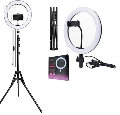 LED Studio Ring Light 26CM Ring with 7 Feet Adjustable Tripod Stand LED Ring Fill Light