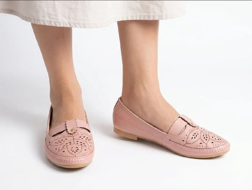 Ladies Channel Cloth Court Shoes