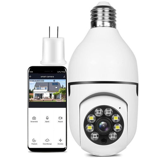 HD E27 2.4GHz WiFi Night Vision Wireless 360 Degree CCTV Security Light 360 Panoramic Bulb Camera