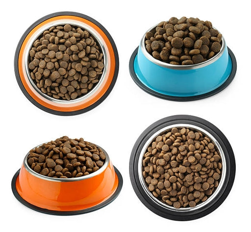 Pet Dog Stainless Steel Bowls Puppy Cats Food Drink Water Dish Feeder