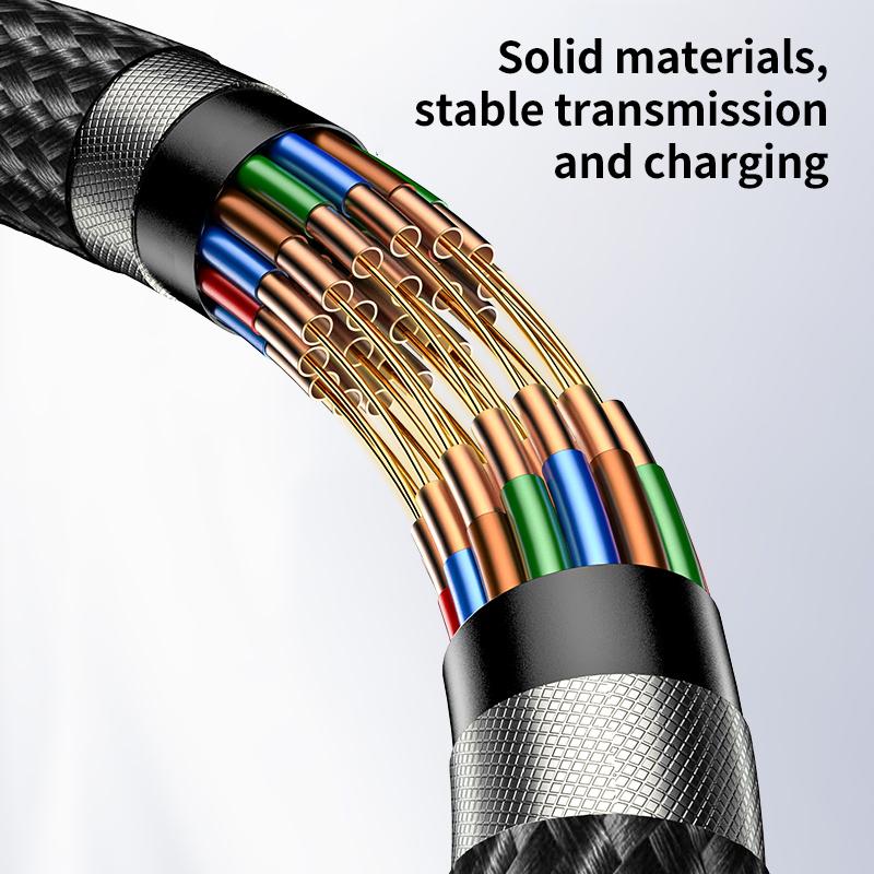 Yesido CA187 27W Type-C to 8 Pin Aluminum Alloy Data Cable, 0.3m (Black)