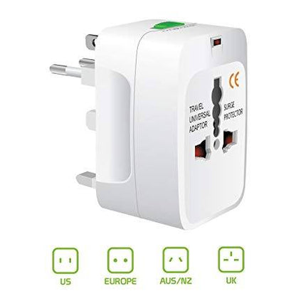 Travel Adapter Universal Worldwide All in One International Travel Adaptor Wall AC 110V-240V