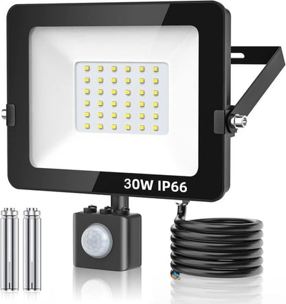 LED Flood Light with Motion 30W
