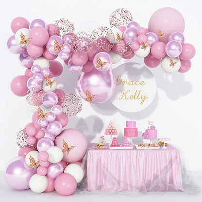 Complete Set 113 Pcs Mega Pack Balloon Arch Garland Kit Multicolor Macaron Balloons Wedding Birthday Party Decoration balloons Garland Birthday celebration party decoration pink balloon theme 113 pcs Full set