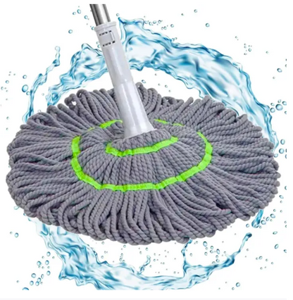Self-Wringing Twist Mop for Floor Cleaning | Hands-Free Lazy Mop for Hardwood & Tile Floors