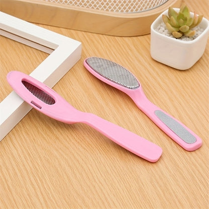 Stainless Steel Double-Headed Foot Scrubber, a Tool for Foot Care, Designed to Remove Dead Skin