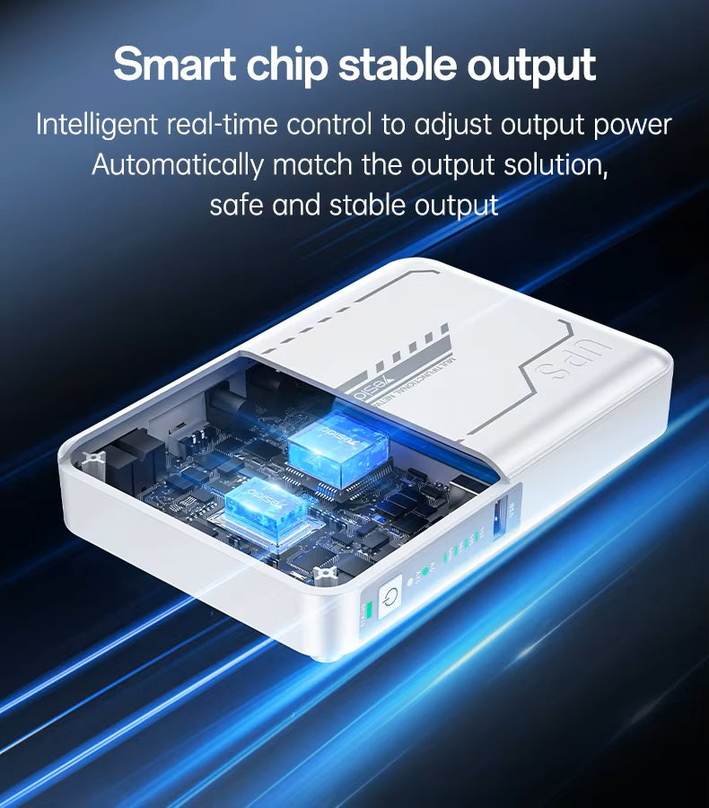 Yesido Mini DC UPS 8800mAh 7H Battery EU/UK/US Standards DC UPS Uninterruptible Power Supply YP74K