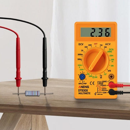 DT830D Mini Digital Multimeter Voltmeter Voltage Ampere Ohm Triode Tester DC AC Ammeter Power Meter