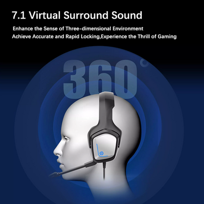 HP H220GS virtual 7.1 Gaming Headphone with Omnidirectional Folding Microphone