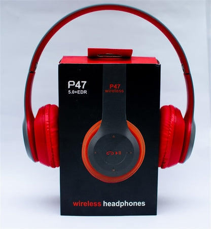 P47 Bluetooth 4.1 Headphone Wireless Headband Earphone Hands Free Music Headset with MF/TF & AUX Por