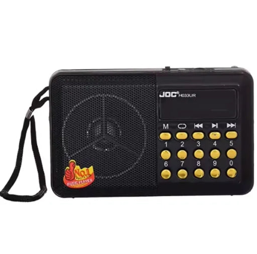 JOC Mini Compact Digital FM Radio Speaker with MP3 Player, High-Quality Sound & Portable Design