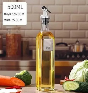 2 In 1 Spray and Pouring 500Ml Glass Oil Bottle Dispenser