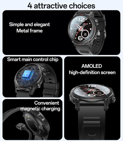 YESIDO IO31 AMOLED Smart Watch Fitness Tracker with Heart Rate Monitoring