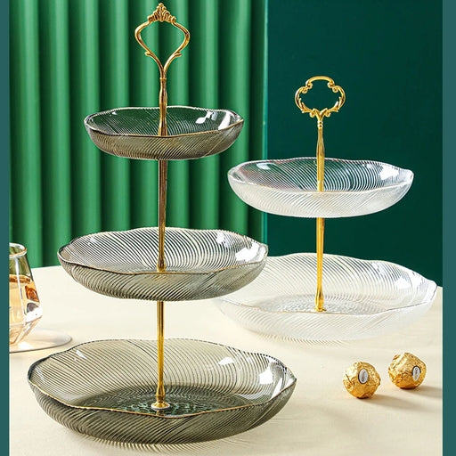 Glass Cake Holder Space