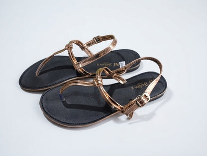 New Flat Slippers Shining Strap  Sandals
