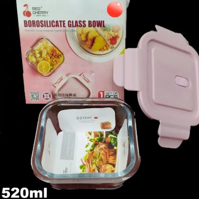 Borosilicate Glass Food Storage Bowl Airtight & Leak-Proof SNAP Locking LIDS & Built-in AIR Vent