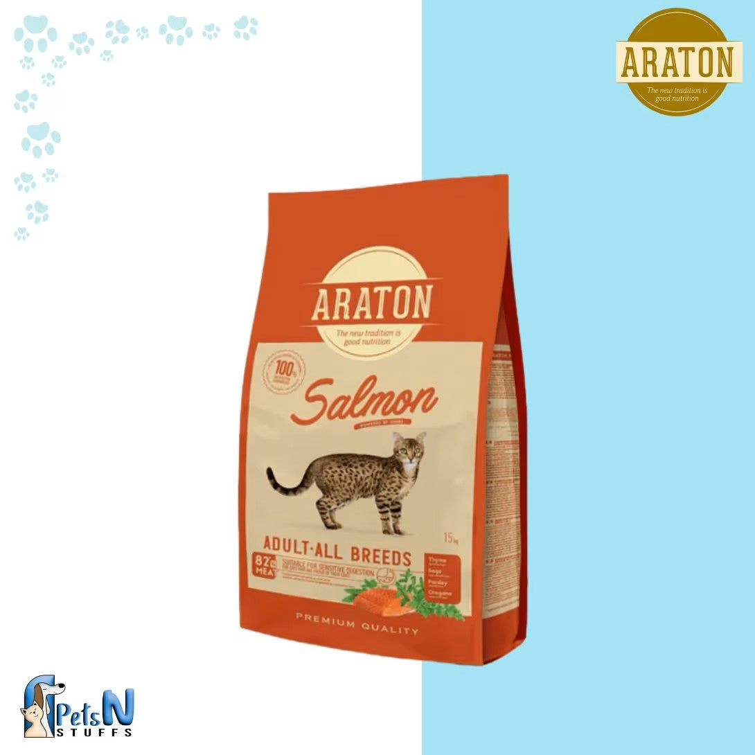 Araton Salmon Adult Cat Dry Food 500G