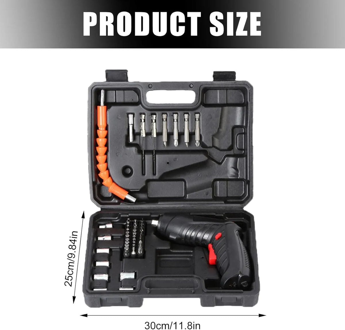 45Pcs/ 40PCS Cordless Rechargeable Screwdriver Drill Set SMT