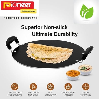 Pioneer Super Flat Tawa 28CM – Non-Stick Circular Griddle for Dosa, Roti & Crepes