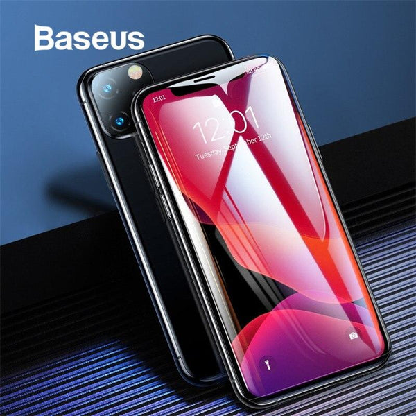 100% Genuine 2 PCS Baseus Full Coverage Curved Tempered Glass Screen Protector For IP 11 (6.1 inch )  -