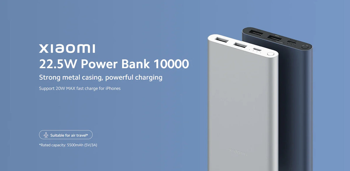 Xiaomi Power Bank 3 10000mAh 22.5W PB100DZM Type C QC3.0 PD Two way Fast Charging Mi Powerbank